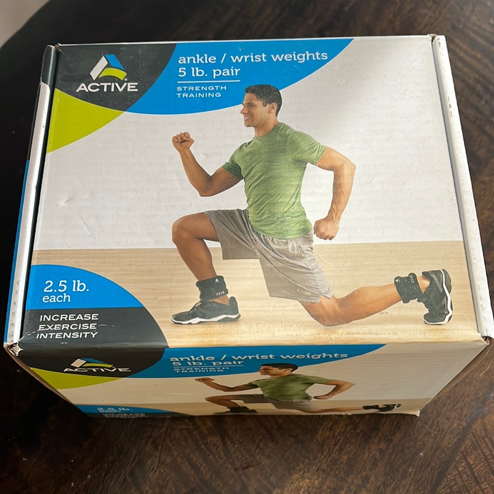 Active ankle and wrist weights 2.5lbs each